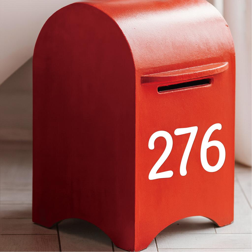 3-inch Digital Sticker Art Body Door Number Mailbox Number Logo Vinyl Waterproof Vinyl Digital Sticker