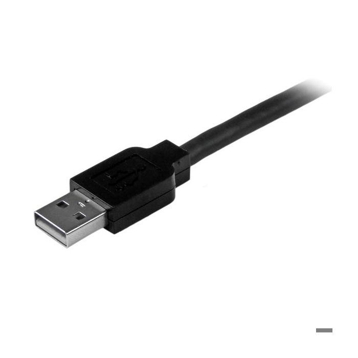 STARTECH.COM Active USB A To B Cable - USB AB Printer Cable - M/M - 1x USB A Male, 1x USB B Male - 15 M - Black