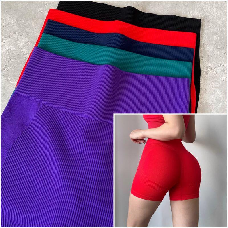 Hip Raise High Waist Exercise Shorts Women's Fitness Shorts Peach Hip Slimming No Embarrassment Yoga Pants Running 2025