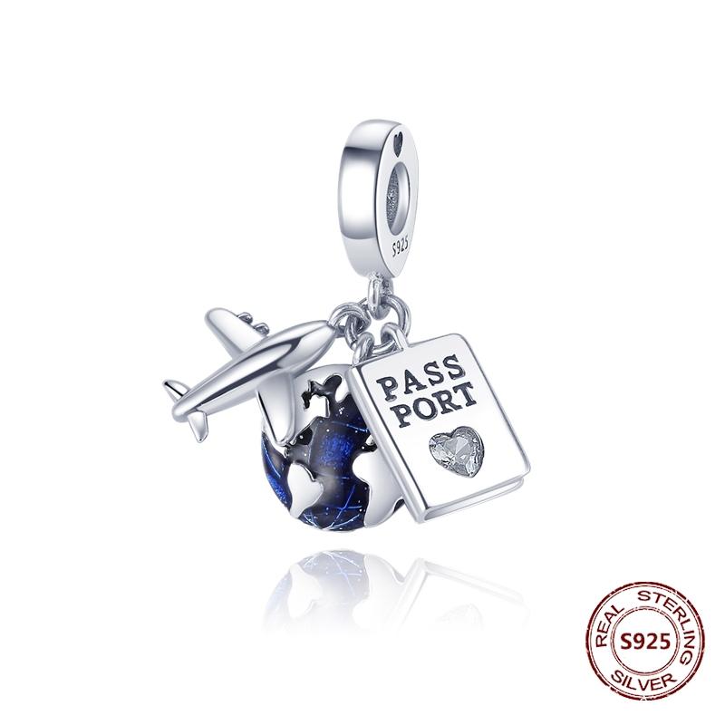 copper Travel Suitcase Motorcycle Car Bicycle Charm Bead Charms Pendents Compatible With Authentic Bracelets Fine Do It Yourself Birthday Jewellery Gi