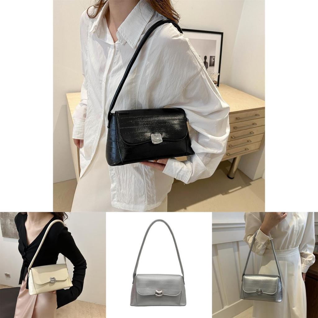 Vintage Chic Underarm Bag For Women Stylish Minimalist Shoulder Tote Handbag 2024