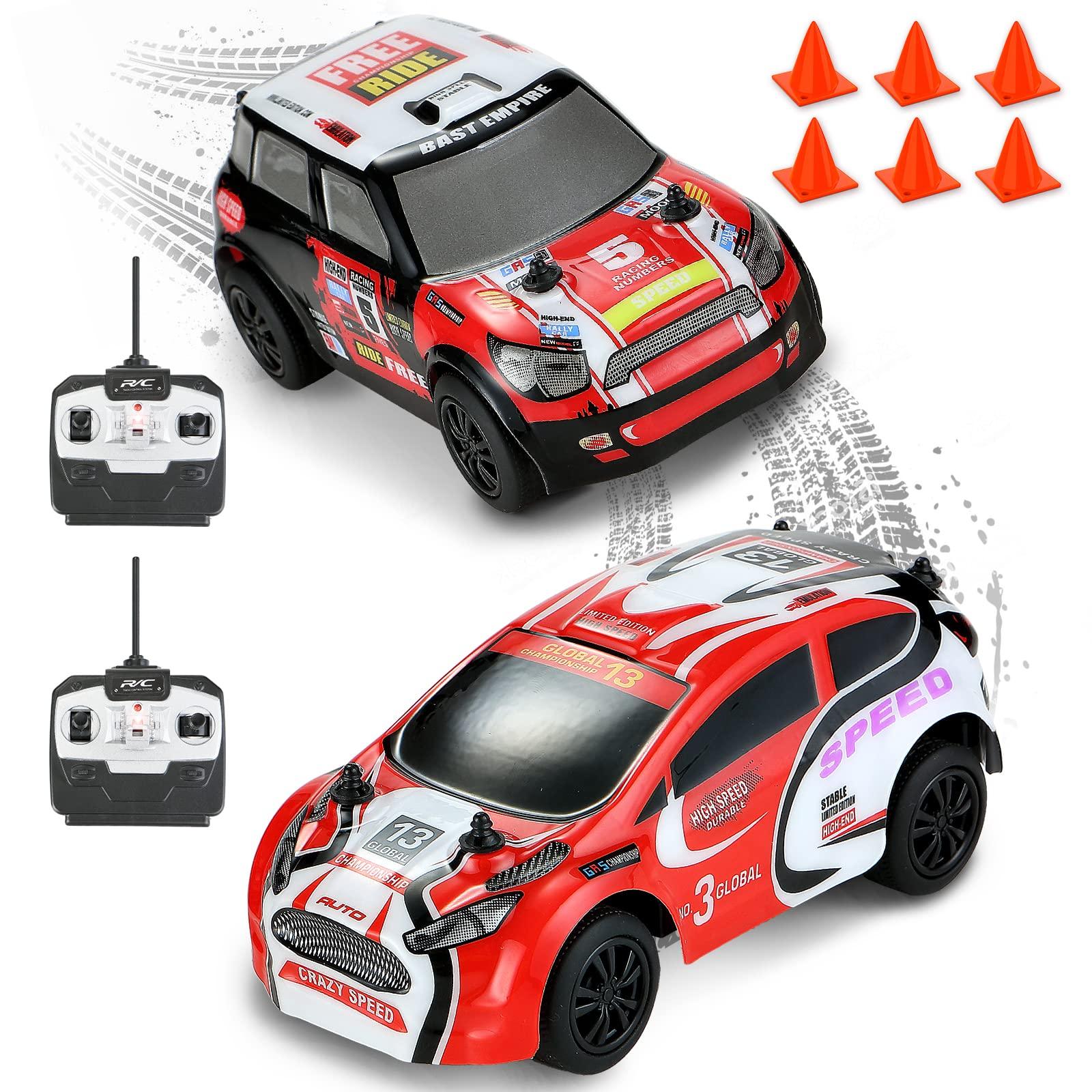 

Carox Mini RC Cars for Kids, 132 Scale, Set of 2, Fun with Family and Friends, Stress Relief, Perfect Gift (OX39)
