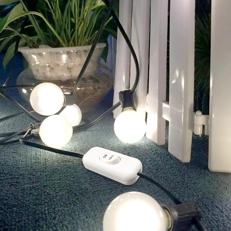 2Pieces Multipurpose Sturdy Lamp Switches 6A 250V Suitable Portable Accessory for All Electric Lighting Products