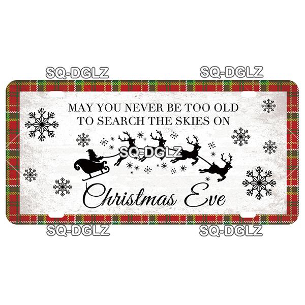 Christmas Vintage Metal Sign Welcome Tin Sign Vintage Door Decor Man Cave Plaque Home Decor Bar Sign Friend/Family Gift