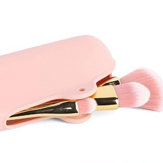 Makeup Sponge Holder Compact Organizer with Air Circulation Sponge Non-Slip Bottom Size Silicone Box Quick Drying