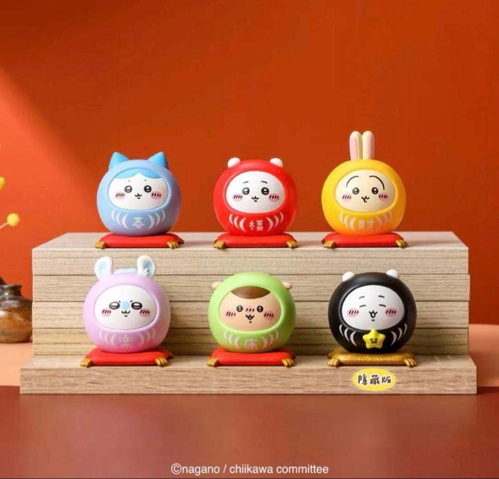 2026 Taiwan limited Chikawa Seven-Eleven Daruma wishing complete set.
