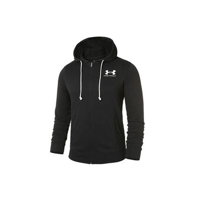 Logo-Print Zip-Hoodie Jacke Herren Oberbekleidung Schwarz 1370409-001