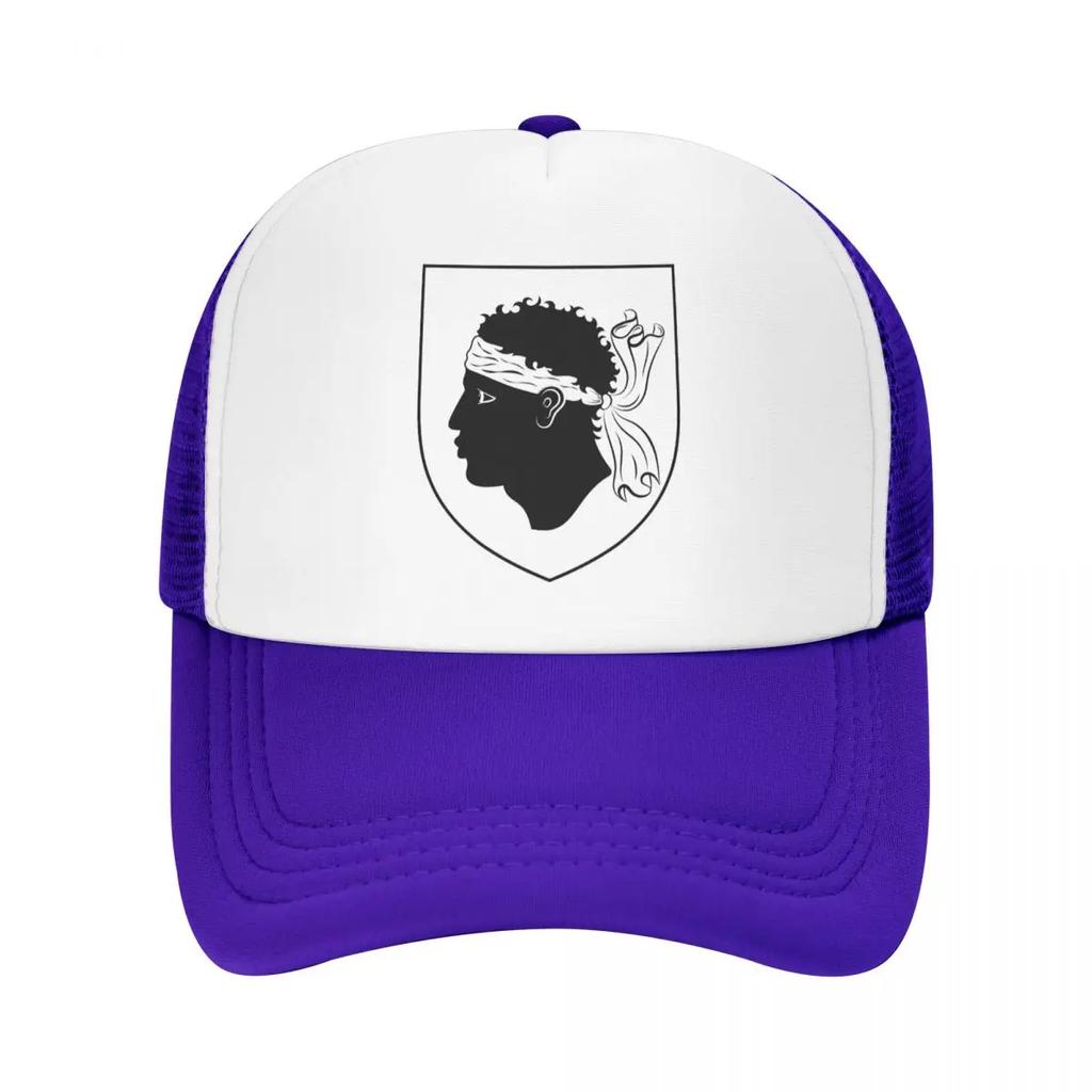 Individuelle Wappen von Korsika Baseballkappe Sonnenschutz Französischer Korsischer Stolz Trucker-Hut Herbst Personalisierte Papa-Hut