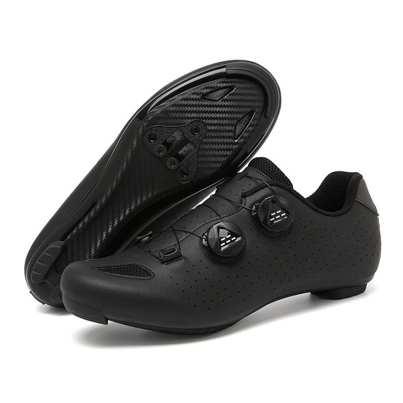 Road Cycling Shoes With Stiff Sole Mountain Bike Clipless Flat Pedal Compatible Breathable Unisex Footwear