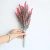 Artificial Wheat Ears 1PC Fork Plant Flowers Simulate Lavender Garden Wedding DIY Flower Plants Potting Plastic Bouquets A Bunch
