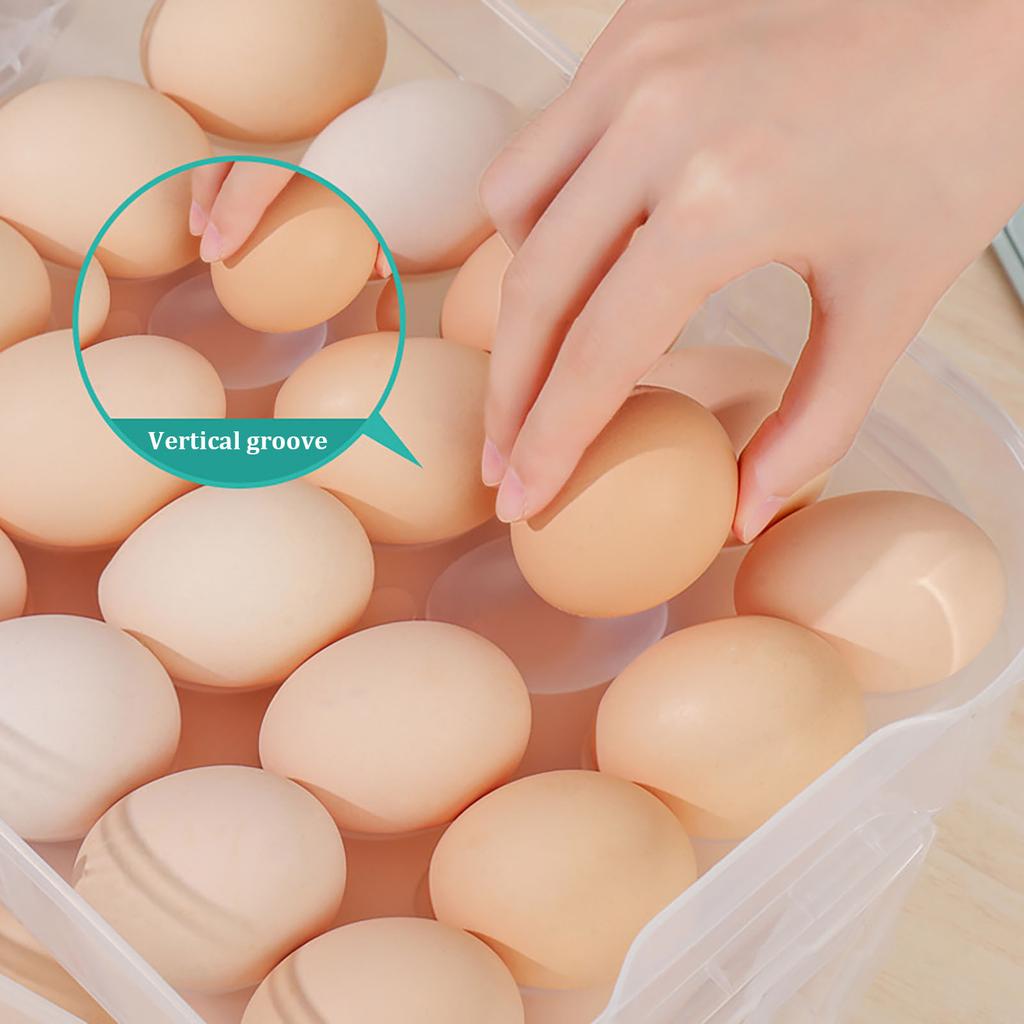 20 Compartment Refrigerator Eggs Box Fresh-Keeping Storage Box Eggs Rack