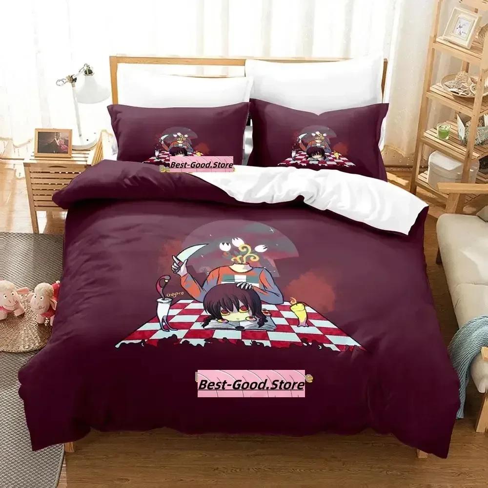 Yume Nikki Bedding Set Single Twin Printed Bed Set With Pillowcase Bed Duvet Cover Soft Single Double Queen Super King Size
