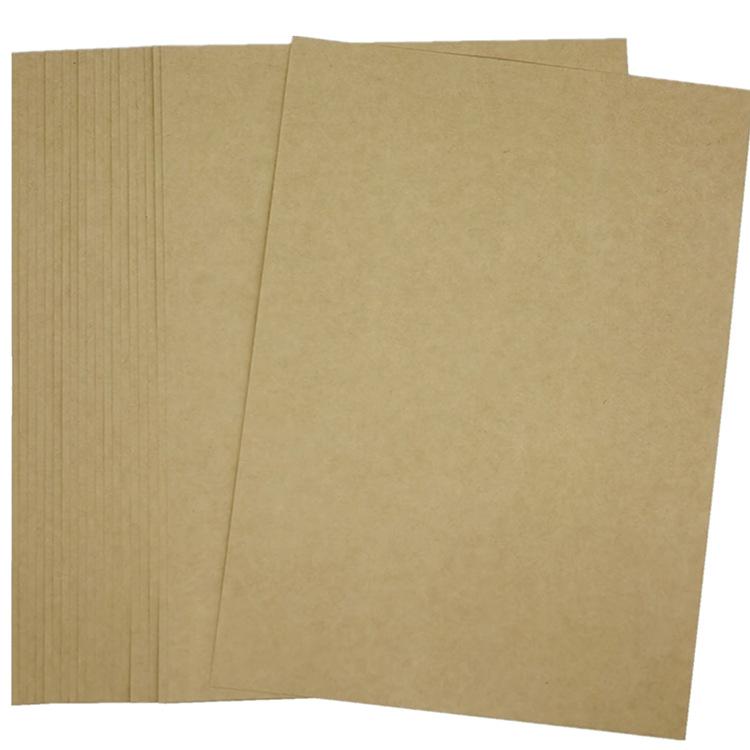 100 Sheets Yellow A4 Kraft Paper Covers: 150g Thick Cardstock, Acid-Free Wood Pulp