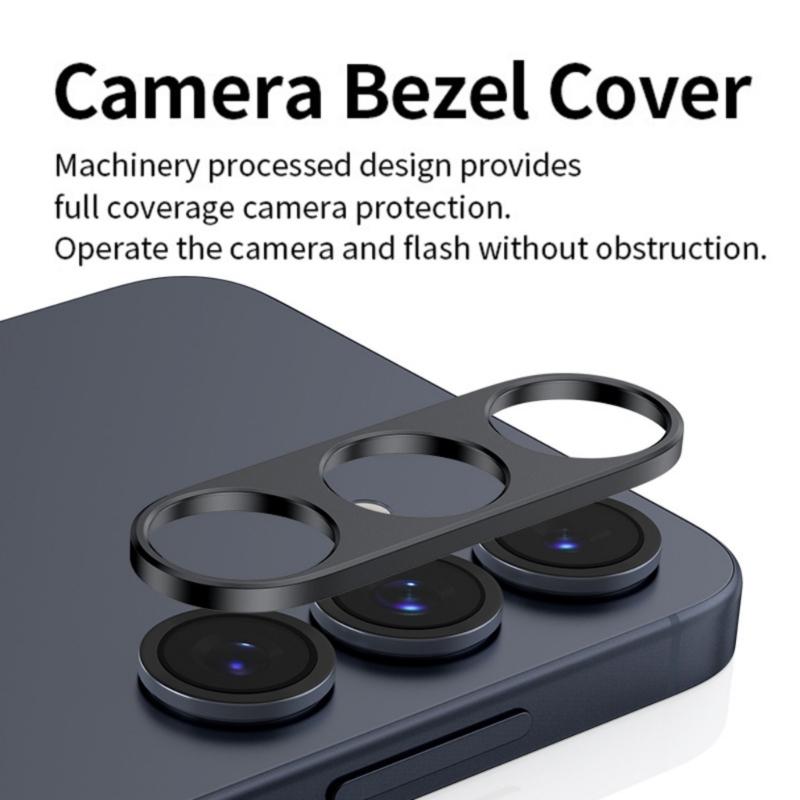 Hollow Camera Lens Protector Metal Back Lens Frame Cover Scratchproof Guard for S25/Plus/Ultra Phone Accessory
