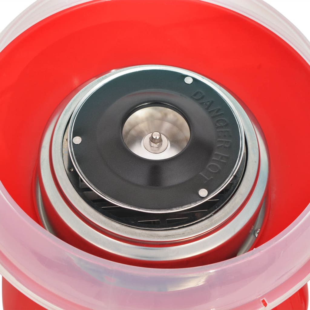 vidaXL Zuckerwattemaschine 480 W Rot