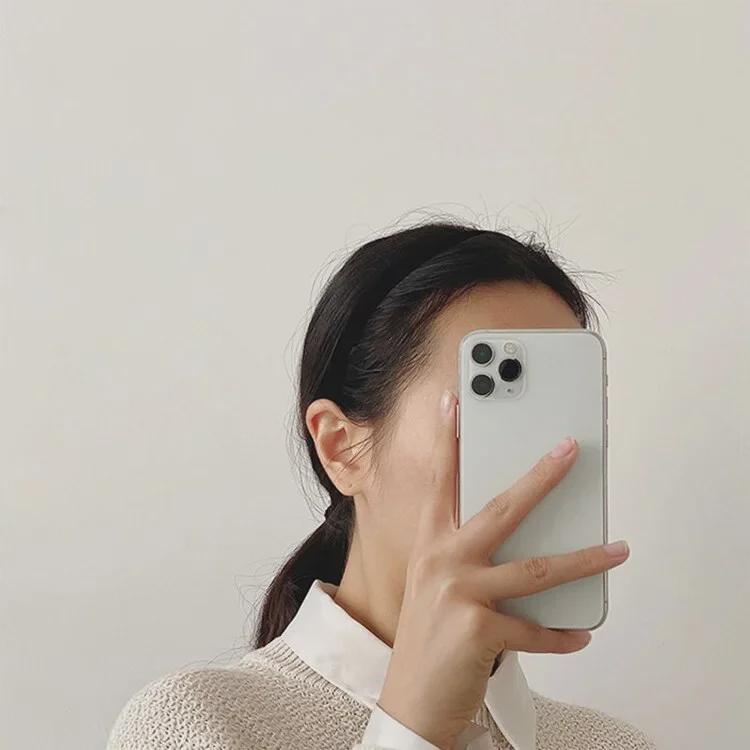 Korean Dongdaemun Black Velvet Celebrity Headband for Women - Fairy Style Hair Accessory