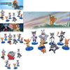 Miquelpw Tom Jerry Action Figures Cute 9pcs/set For Collectors And Cartoon Lovers