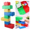 New Creative Building Block Shapes Storage Box Plastic Saving Space Box Superimposed Desktop Container Office House Supplies