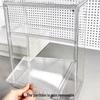 Multi-Layer Acrylic Display Case: Transparent Magnetic Storage for Figurines and Badges