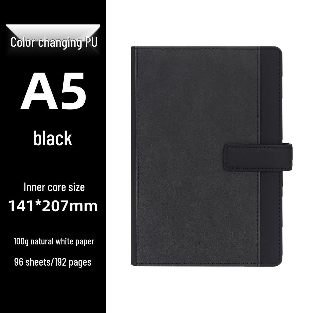 A5 Pocket Snap Closure Customizable Notebook with Logo - Stylish for Students & Office Use