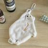1PC Polar Bear Hanging Hand Towel Kitchen Super Absorbent Thickened Cartoon Hand Towel  White Towel Hankerchief