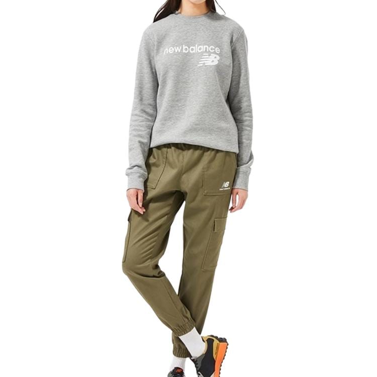 New Balance Lifestyle Casual Sweatshirts Women's Gray Crew Neck Thickened Regular WT03811-AG