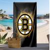 Asciugamano da Spiaggia Stampa Boston Bruins Morbido Portatile Asciugatura Rapida?Asciugamano Asciutto Per Piscina Vacanza Estiva Sport all'Aperto