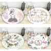 Decorative Carpet Cartoon Printed Area Rugs For Living Bed Room Bath Floor Flannel Cotton Anti-Slip Mat