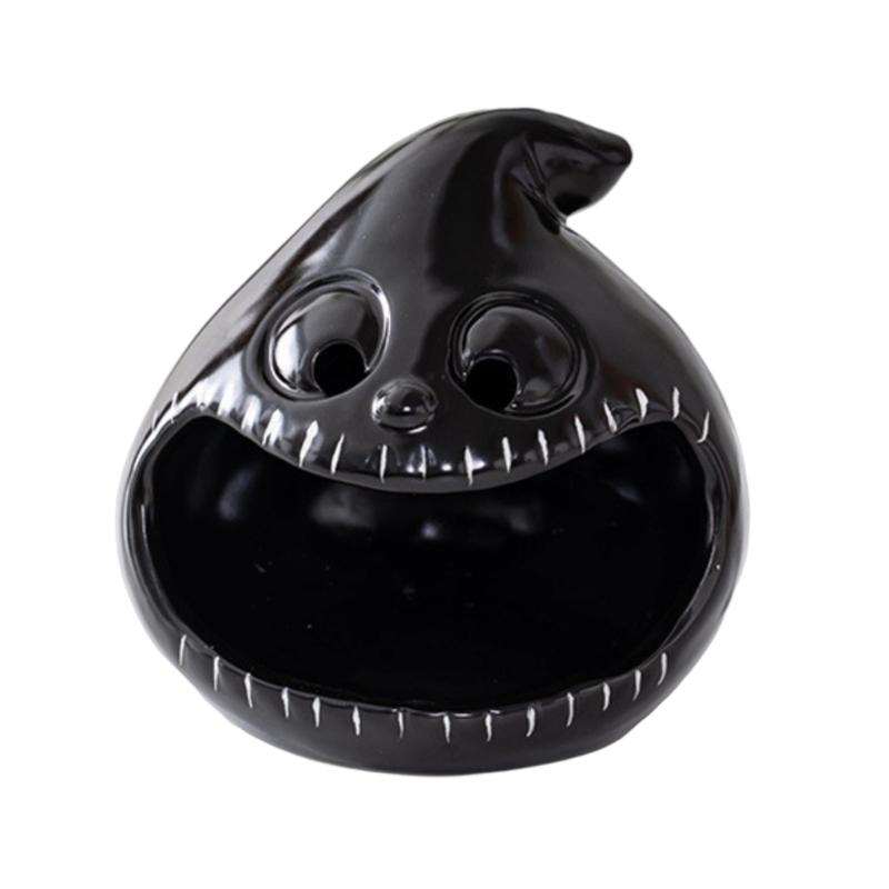 Halloween Candle Holders Tealight Votive Candle Holders with Grimaces,Pumpkin Lanterns Decorative Halloween Centerpieces