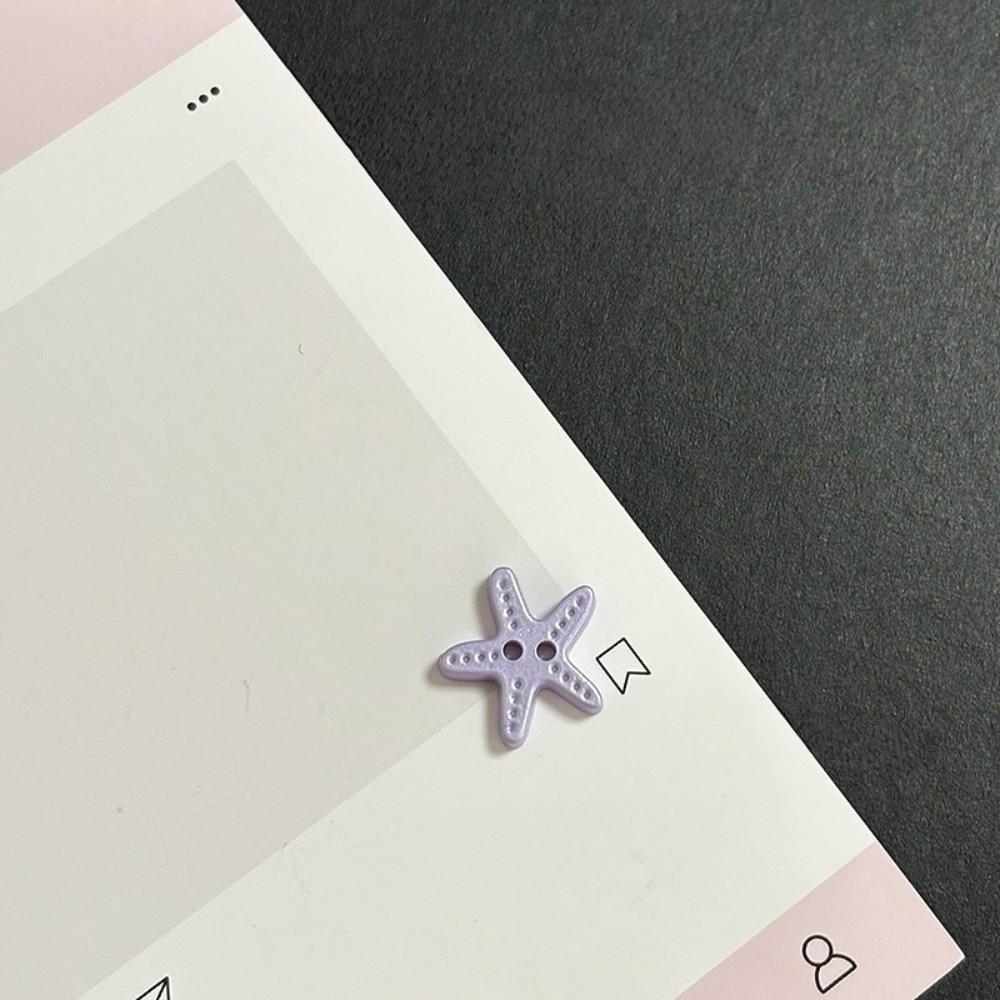 40pcs Cute Starfish Buttons Colorful DIY Buttons Imitation Shell Buttons Clothes Accessories