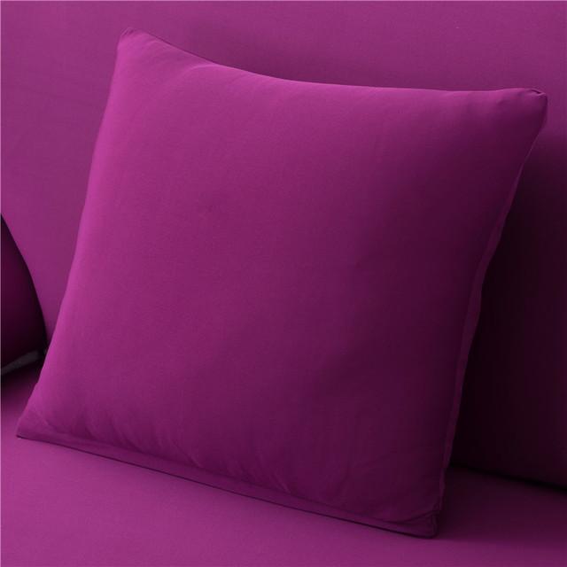 45x45cm Solid Color Elastic Pillow Case Cushion Cover Home Use Decoration Accessories Durable Durable Useful Useful