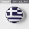 American Italian British Ukrainian Chinese EU Russian National Flags Car Button Scratch Blocking Body Sticker