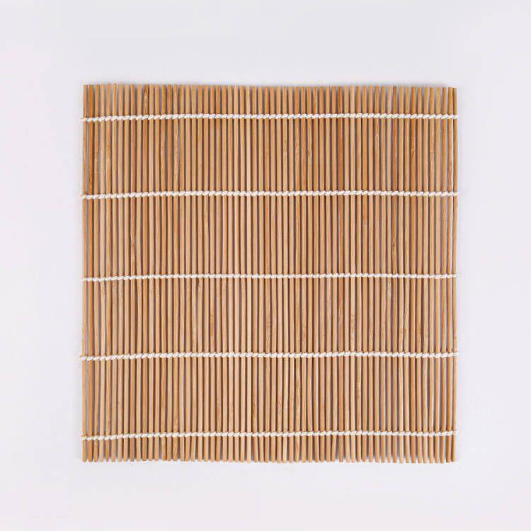 

Bamboo Sushi Rolling Mat - Green Skin Sushi Roll Tool for Japanese Seaweed and Rice Ball Crafting