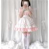 Women Pink Maid Outfit Costume Short Lolita Dress
