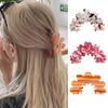Non-Slip Hair Claws Colourful Flower Jaw Clips Ponytail Catch Barrette Hairpins