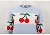 Autumn/Winter 2026 Cherry Jacquard Festive Knit Sweater - European Style Women's Pullover