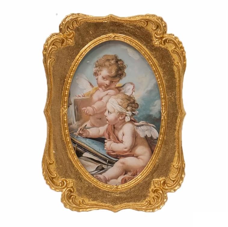 European Retro Art Luxury Palace Carving Relief Resin Wall Frame Store Club Hotel Wall Mural Crafts Home Living Room Wall Decor