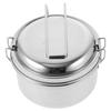 1 Set Stainless Steel Bento Box Double Layer Leak Proof Food Container Portable Lunch Case For Office Large Capacity Microwave