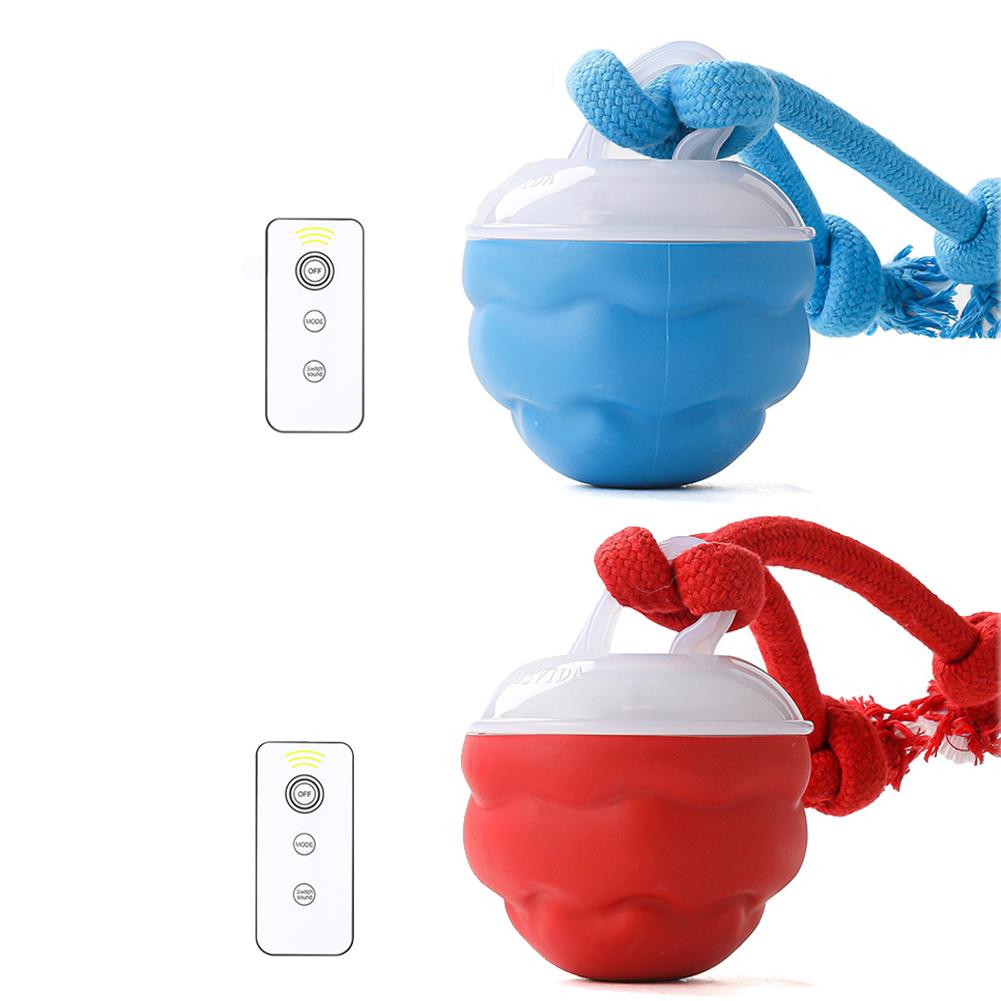 Beweglicher Hundeball USB Wiederaufladbarer Aktiver Rollball Quietschendes Hundespielzeug für Mittel Kleine Hunde Welpen