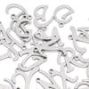 26pcs Silver DIY Letter Pendant Stainless Steel Metal Pendants Alphabet Charms  Jewelry Making