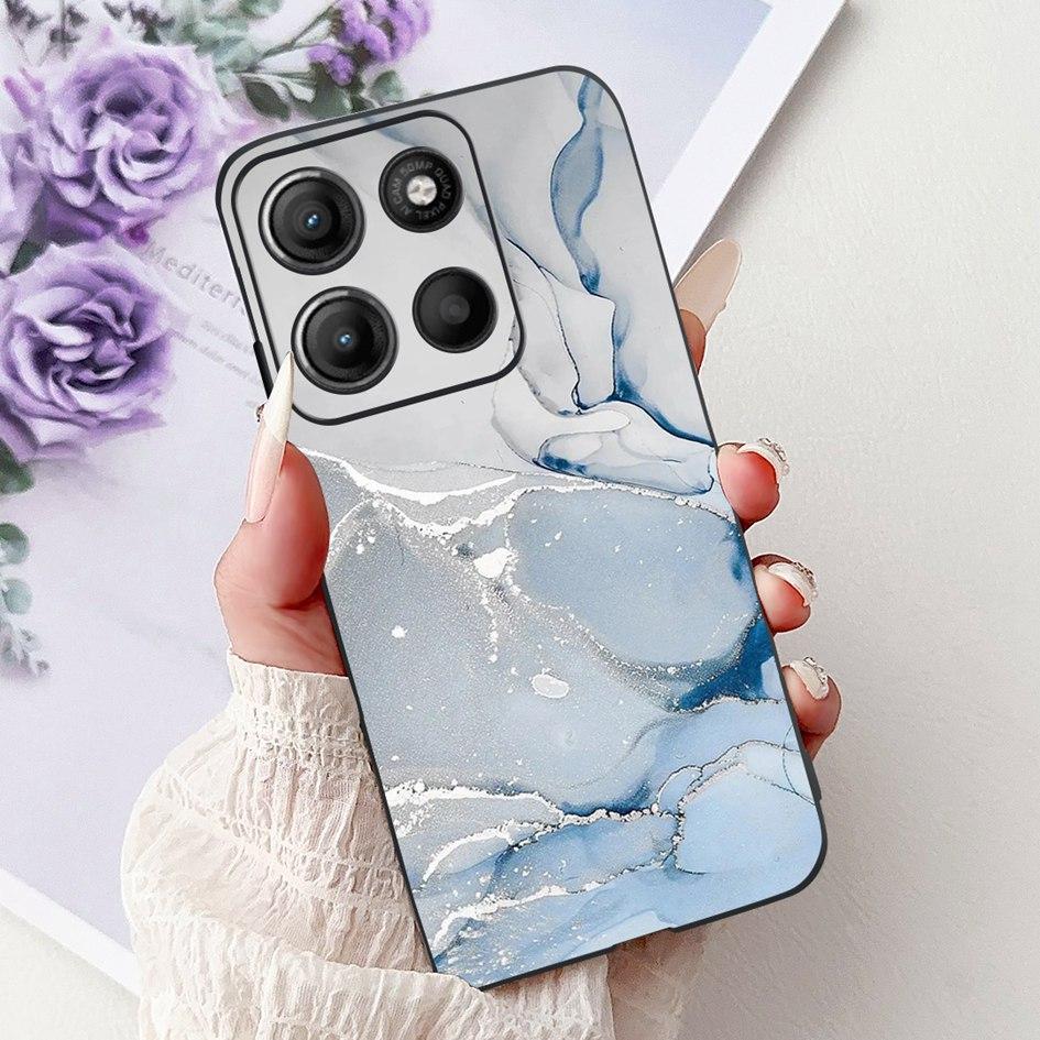 Silicone Case For Motorola Moto G15 G75 2024 Cover Cute Panda Lion Shockproof TPU Phone Cases For MotoG15 MotoG75 G 75 G 15 Etui