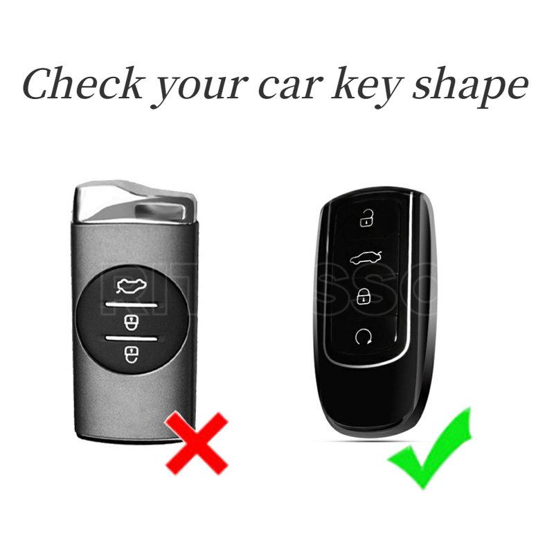 For Chery Tiggo 8 Pro Tiggo 8Plus New 5 Plus 7Pro Soft Tpu Car Remote Key Cover Case Shell Fob  Protector Accessories