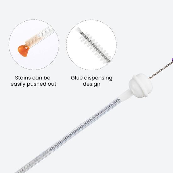 3Pcs/Set Bottle Brush Detachable Soft Liquid Silicone Head Infant Feeding Utensil Cleaner Non-Slip Handle Bottle Brush