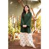 Party Wear Pure Cotton Women Kurta Palazzo Set Indian Bollywood Ethnic Kurti Set