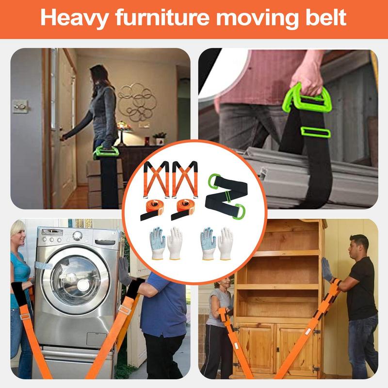 Lifting Straps Moving Adjustable Lifting Straps Heavy Furniture 2-Person Moving Belt Multifunction Mover System Shoulder