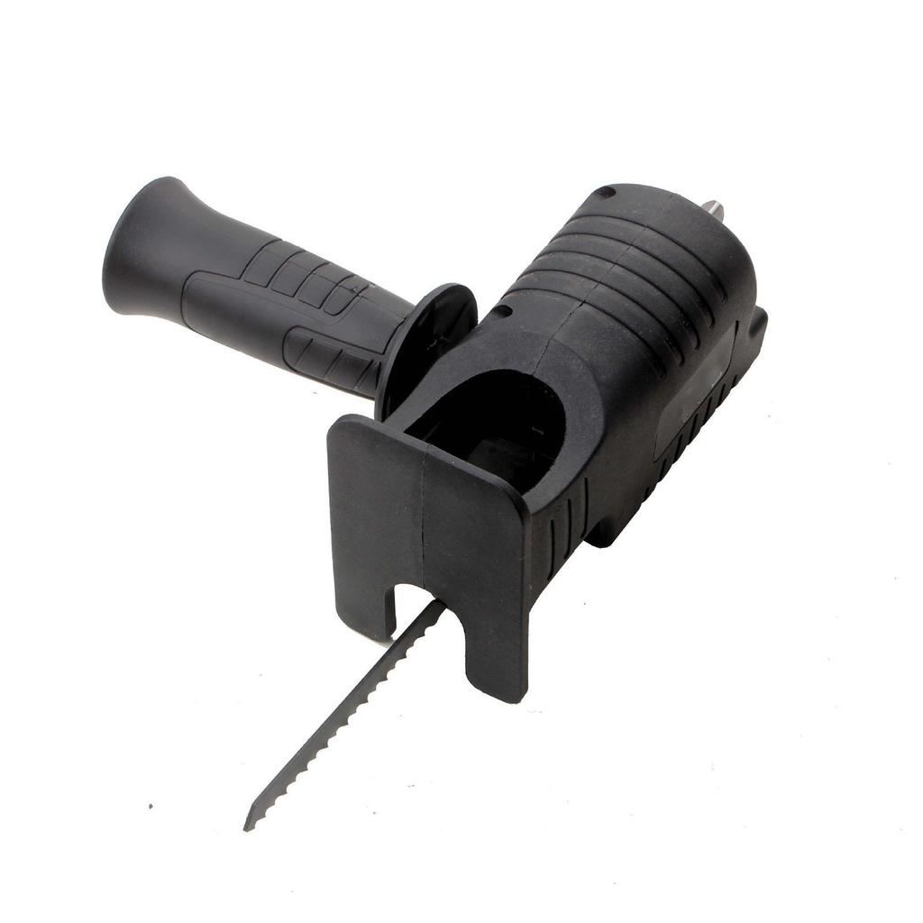 Electric Drill To Saw Converter Chainsaw Conversion Head Reciprocating Saw Adaptor with 3 Blades Removable Handle