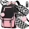 School Backpack for School Youth Backpack Pencil Case Set USB Key. 4-6