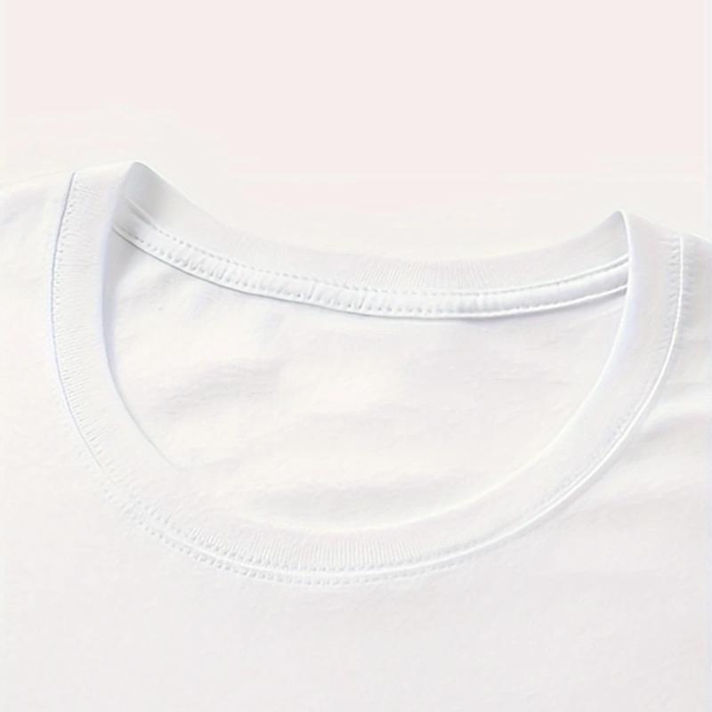 Kurzärmeliges Rundhals-T-Shirt mit Leopardenherz-Muster