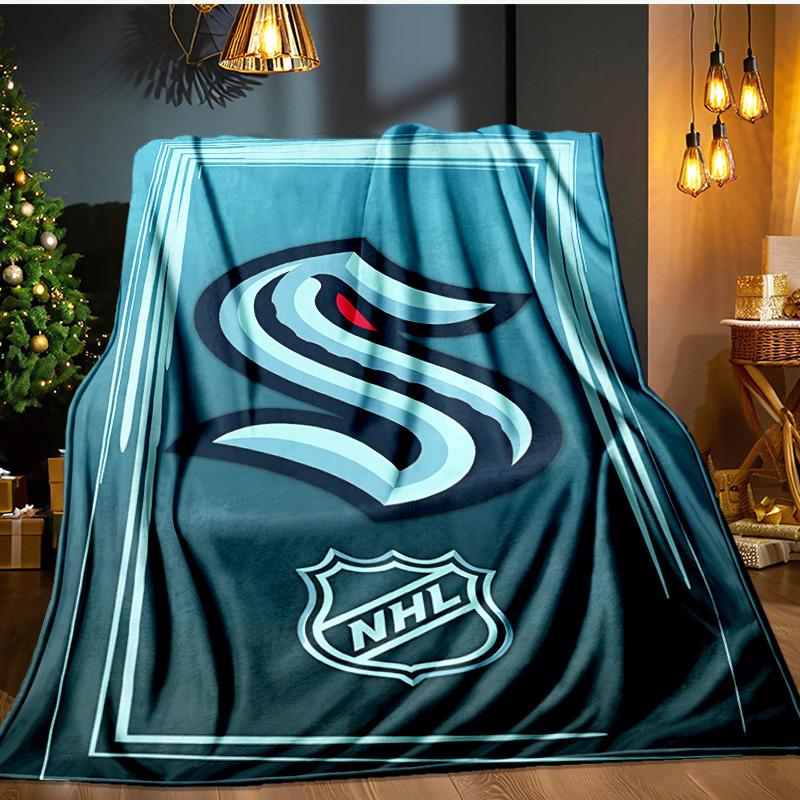Go Team Kraken! Blanket Flannel Throw for Sofa, Indoor, Camping, Living Room, Office, Chair, And Bed Soft Birthday Gift
