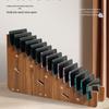 Wood Grain Multi-Phone Stand with Cooling Fan